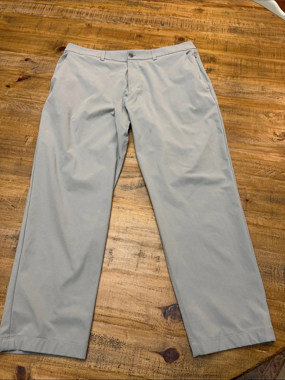 Lululemon Men’s ABC Performance Pants Light Gray Stretch Golf